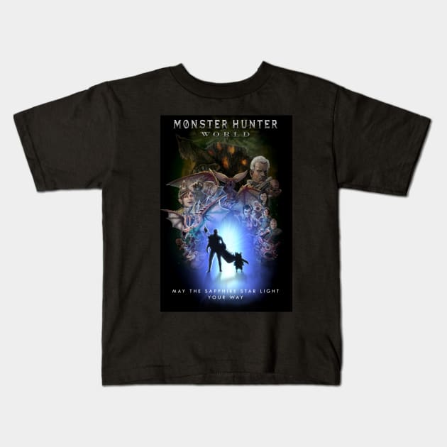 Monster Hunter World Kids T-Shirt by bside7715